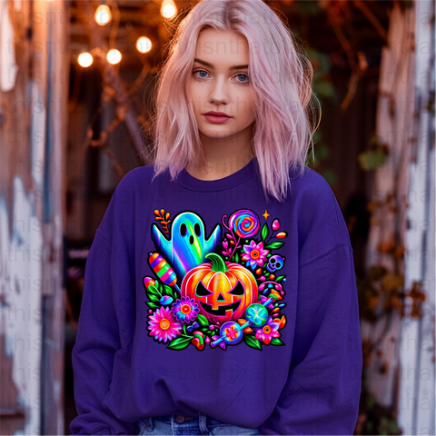Holographic Halloween DTF or Sublimation Transfer