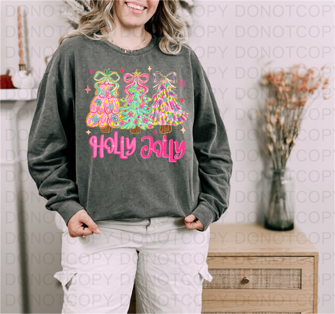 Holly Jolly DTF or Sublimation Transfer