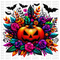 Holographic Floral Pumpkin DTF or Sublimation Transfer