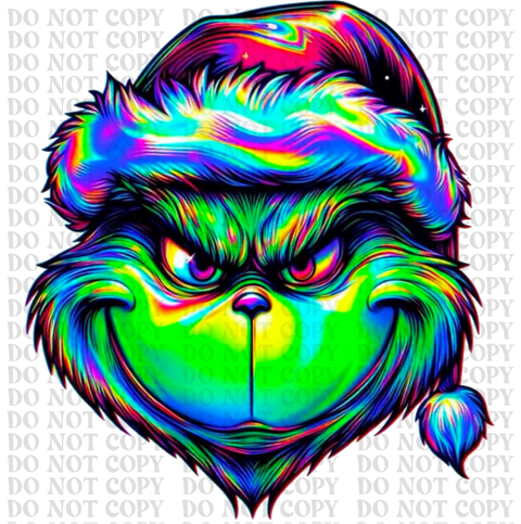 Holographic Green Man DTF or Sublimation Transfer