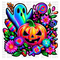 Holographic Halloween DTF or Sublimation Transfer