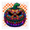 Holographic Scary Pumpkin DTF or Sublimation Transfer