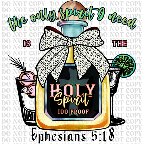 Holy Spirit DTF or Sublimation Transfer