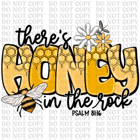 Honey In The Rocks DTF or Sublimation Transfer
