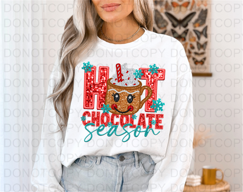 Hot Chocolate Season DTF or Sublimation Transfer