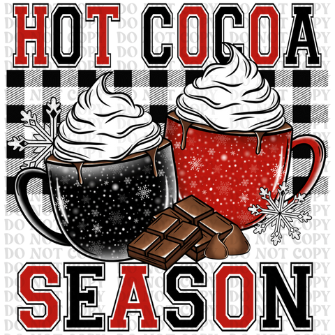 Hot Cocoa Season DTF or Sublimation Transfer