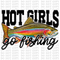 Hot Girls Go Fishing DTF or Sublimation Transfer