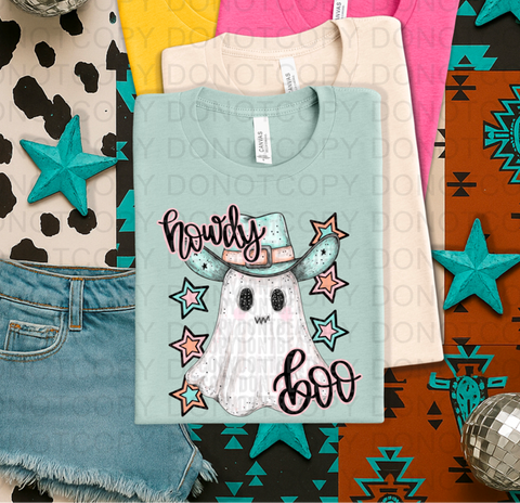 Howdy Boo DTF or Sublimation Transfer