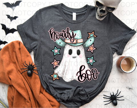 Howdy Boo DTF or Sublimation Transfer