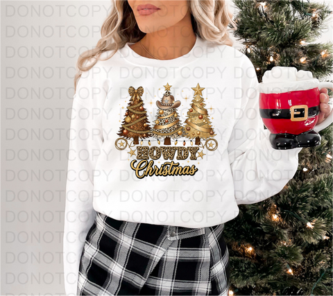 Howdy Christmas DTF or Sublimation Transfer