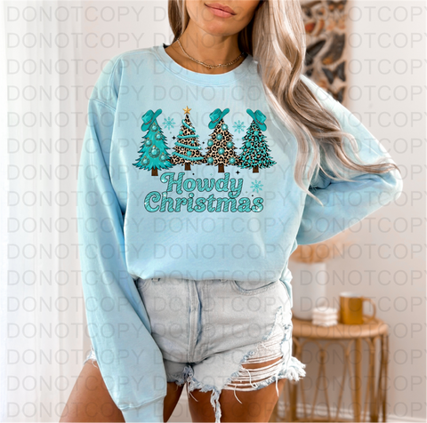 Howdy Christmas DTF or Sublimation Transfer