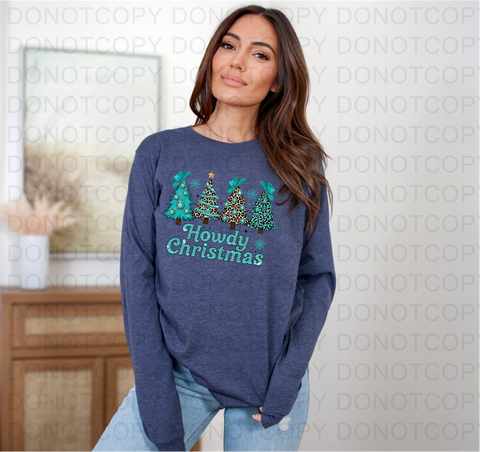 Howdy Christmas DTF or Sublimation Transfer