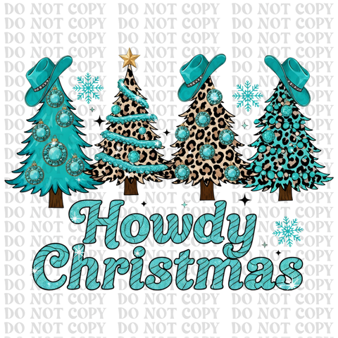 Howdy Christmas DTF or Sublimation Transfer