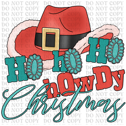 Howdy Christmas DTF or Sublimation Transfer