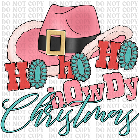 Howdy Christmas DTF or Sublimation Transfer