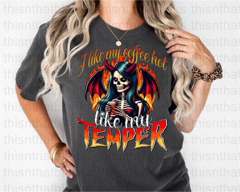 I Like My Coffee Hot DTF or Sublimation Transfer