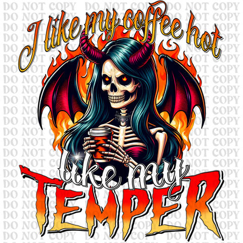 I Like My Coffee Hot DTF or Sublimation Transfer
