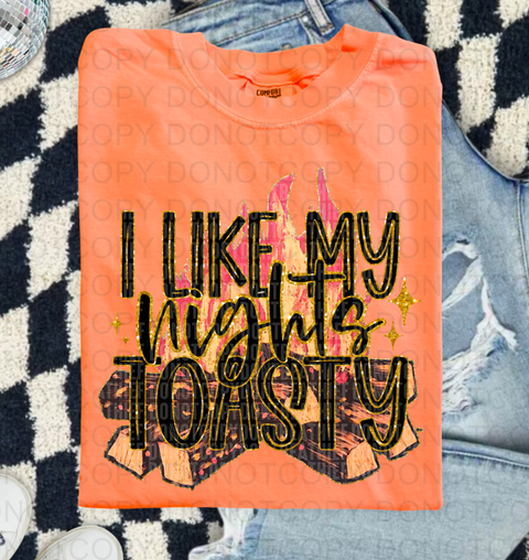 Nights Toasty DTF or Sublimation Transfer