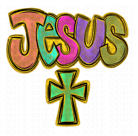 Jesus DTF or Sublimation Transfer