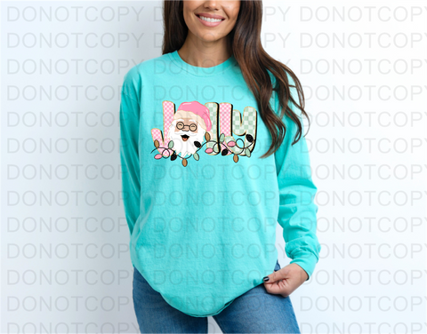 Jolly Santa DTF or Sublimation Transfer