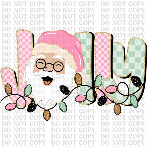 Jolly Santa DTF or Sublimation Transfer