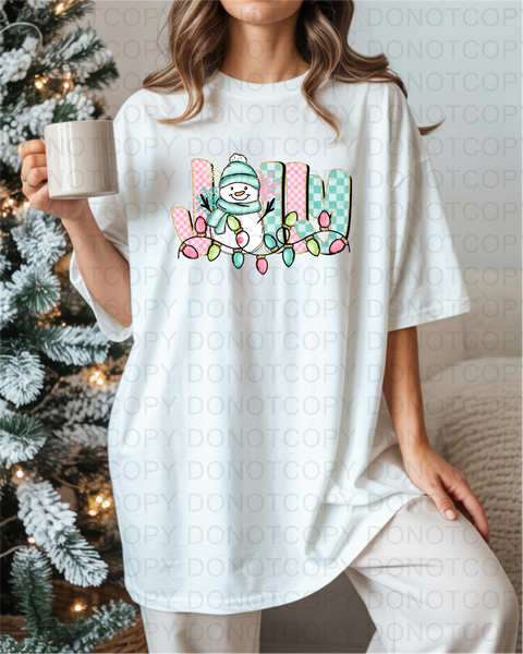 Jolly Snowman DTF or Sublimation Transfer
