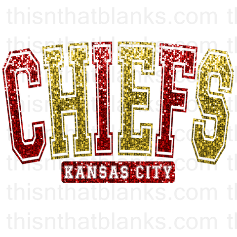 Kansas City Chiefs Sublimation or DTF Transfer