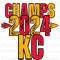 2024 KC CHAMPS Sublimation or DTF Transfer