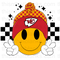 KC Chiefs Smiley Sublimation or DTF Transfer