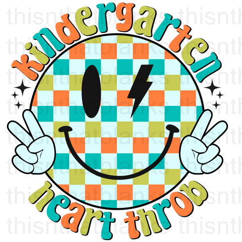 Kindergarten Heart Throb Sublimation Or DTF Transfer