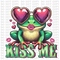 Kiss Me Frog DTF or Sublimation Transfer