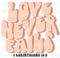 Love Never Fails 1 Corinthians 13:8 Sublimation or DTF Transfer