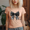 Lace Black Bow DTF or Sublimation Transfer