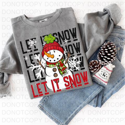 Let It Snow DTF or Sublimation Transfer