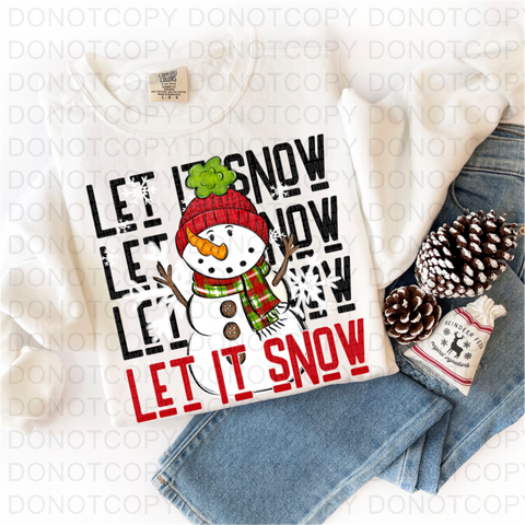 Let It Snow DTF or Sublimation Transfer
