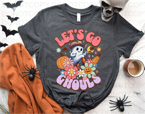 Lets Go Ghouls Pastel DTF or Sublimation Transfer