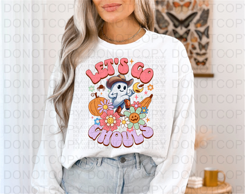 Lets Go Ghouls Pastel DTF or Sublimation Transfer