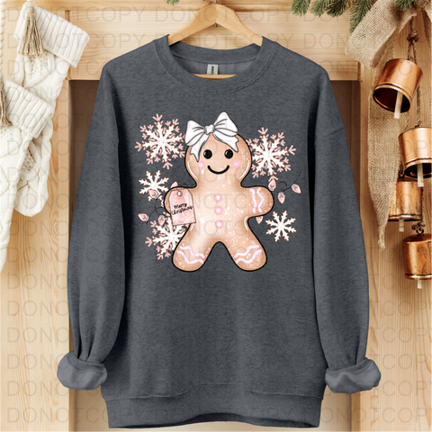 Little Miss Gingerbread DTF or Sublimation Transfer