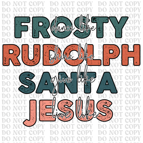 Live Like Jesus DTF or Sublimation Transfer
