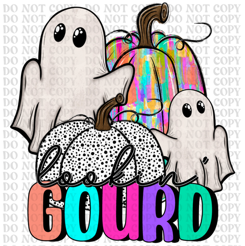 Looking Gourd DTF or Sublimation Transfer