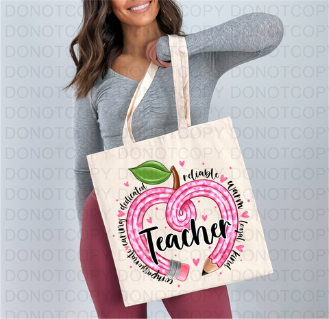 Valentines Teacher DTF or Sublimation Transfer