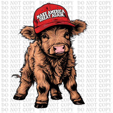 MAGA Cow DTF or Sublimation Transfer