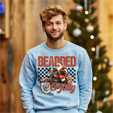 Bearded And Jolly DTF or Sublimation Transfer