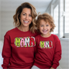 Christmas Mama and Mini DTF or Sublimation Transfer