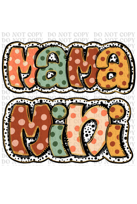 Fall Mom/Mini DTF or Sublimation Transfer
