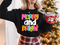 Merry and Bright Colorful DTF or Sublimation Transfer