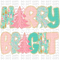 Merry and Bright DTF or Sublimation Transfer