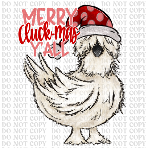 Merry Cluckmas DTF or Sublimation Transfer
