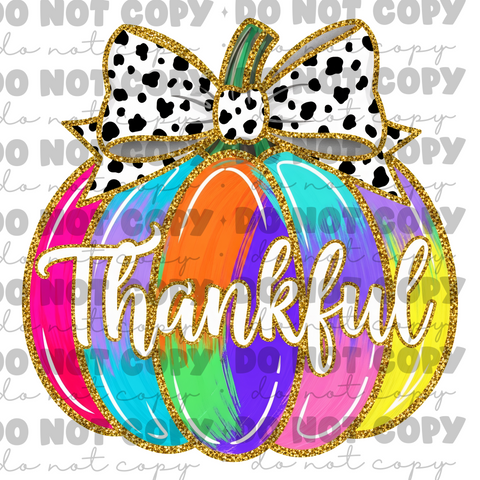 Thankful Pumpkin DTF or Sublimation Transfer