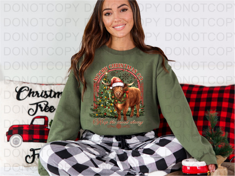 Moody Christmas DTF or Sublimation Transfer